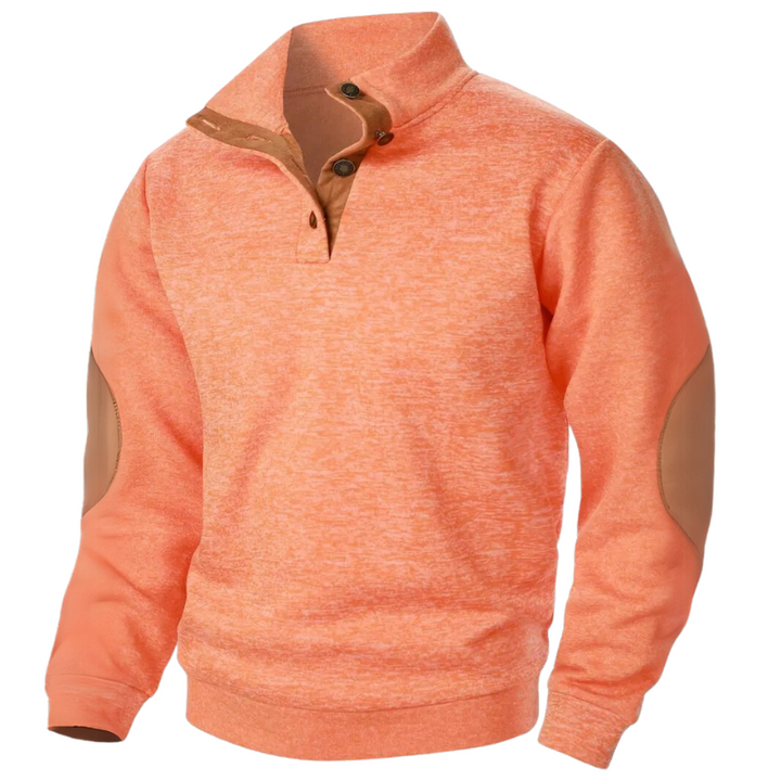 Lars men's comfortable winter sweater. Warm knit long sleeve crew neck jumper, cozy and classic style.