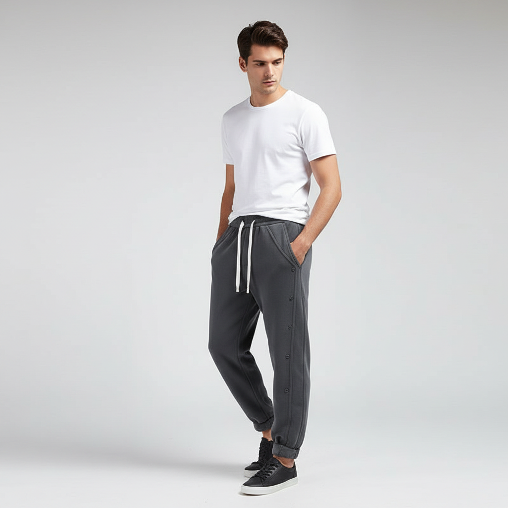 Men's activewear fleece trousers for ultimate comfort and warmth, perfect for casual winter days