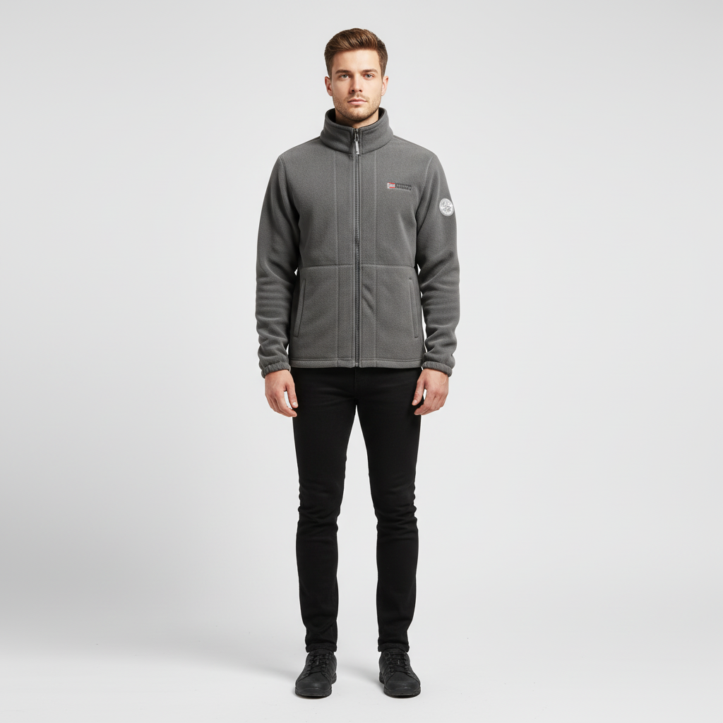 Stylish Malte men's casual fleece jacket, Scandinavian fashion, perfect for cold weather
