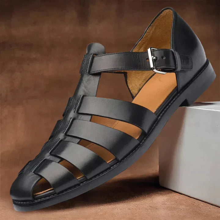 Men's Dax leather sandals, perfect for casual summer comfort. Durable and stylish men's footwear for everyday wear.