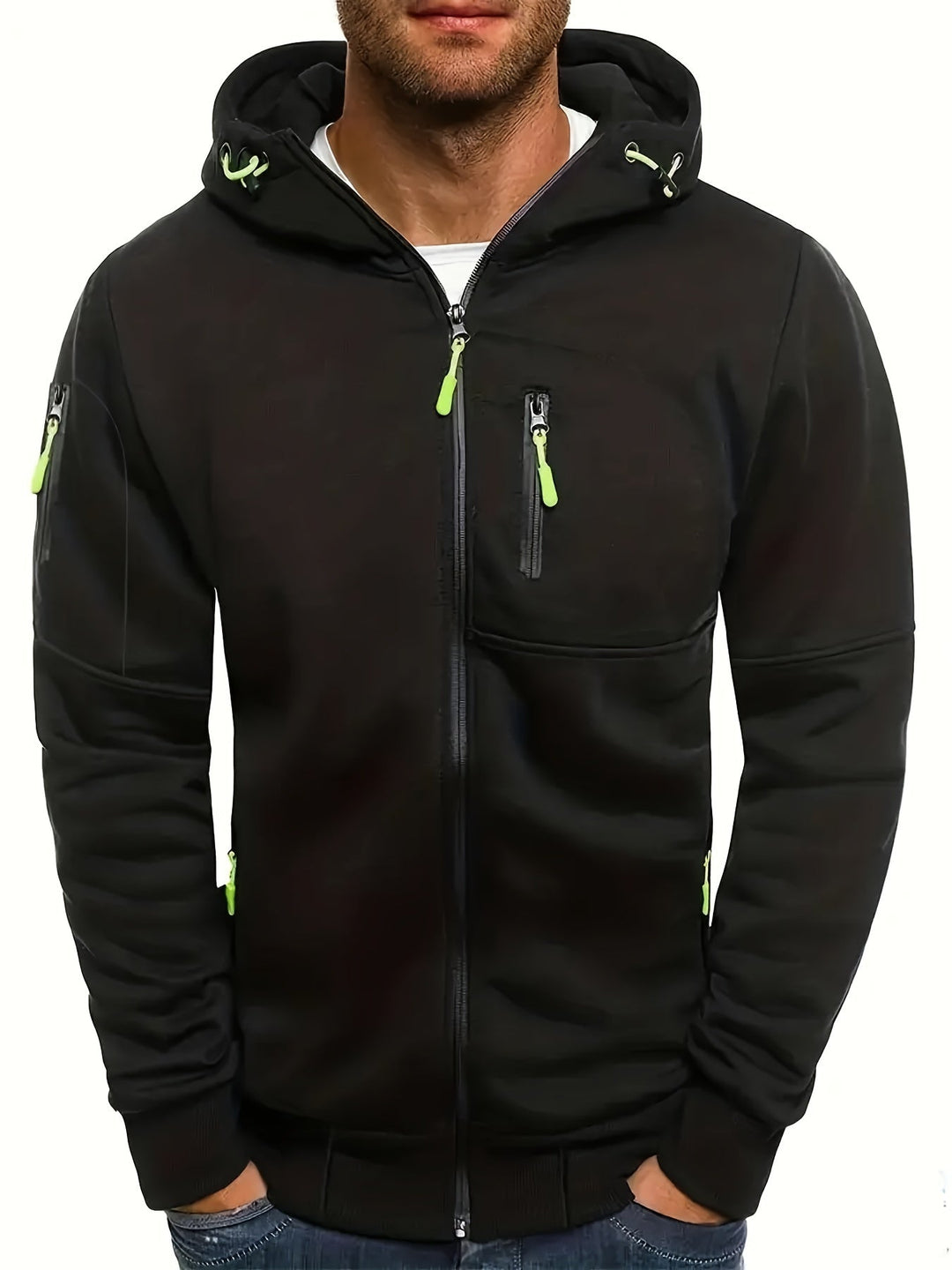 Close-up of Dexter men's active vest fabric, highlighting breathable, lightweight texture. Quality athletic comfort.