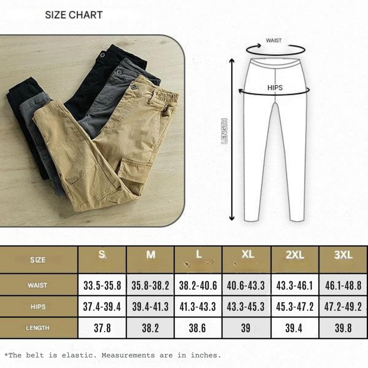Quick-dry men's cargo trousers, ideal for hiking, workwear, and adventure travel.