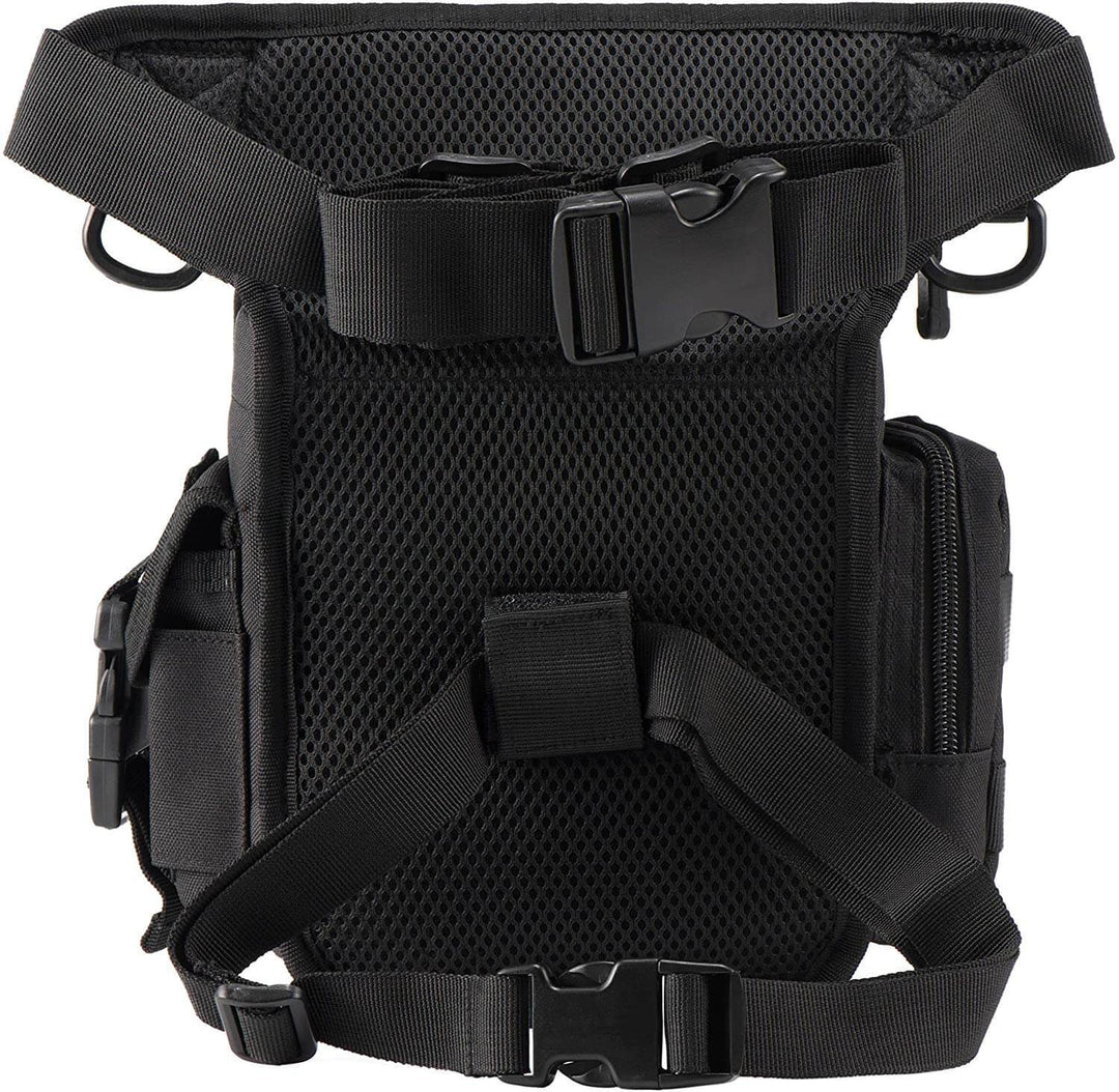Practical men's travel bag, a durable tactical drop leg design perfect for active outdoor enthusiasts.