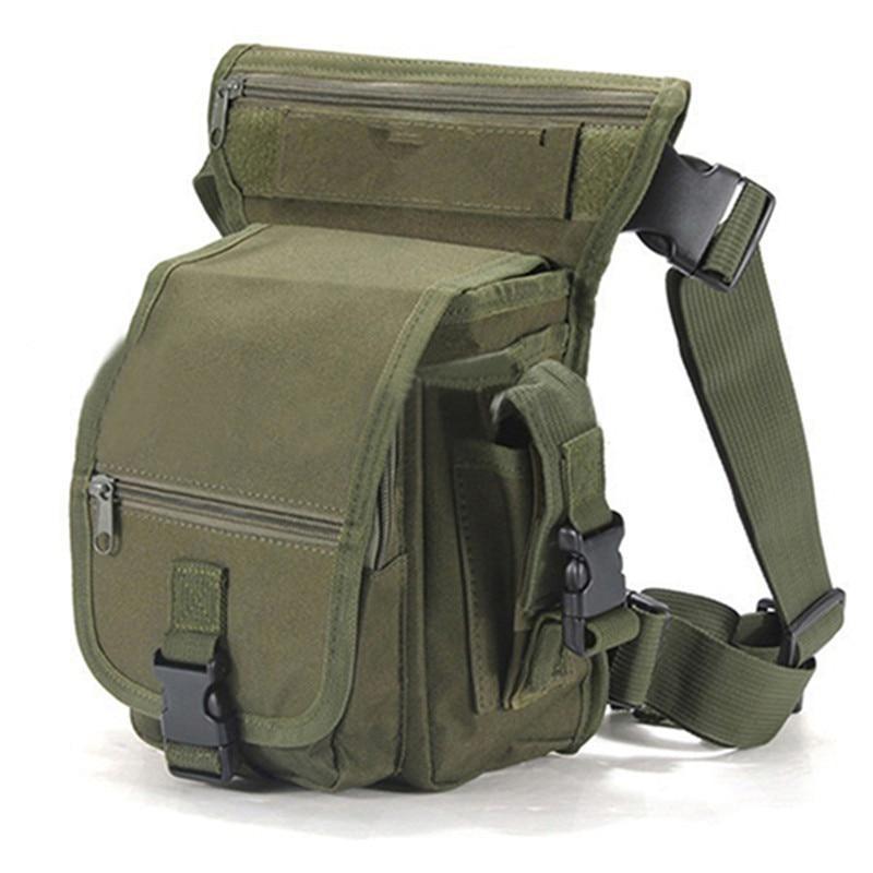 Tactical men's utility pouch, a water-resistant drop leg bag perfect for everyday carry & travel.