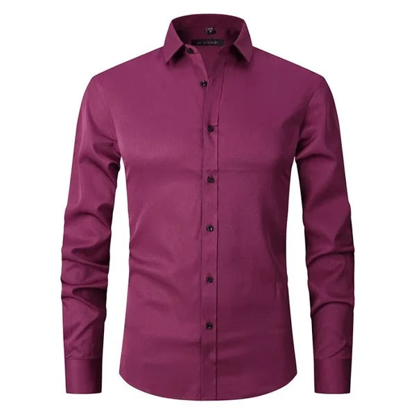 Moisture-wicking men's DynamicStretch performance shirt. Ideal for business casual & active lifestyles.