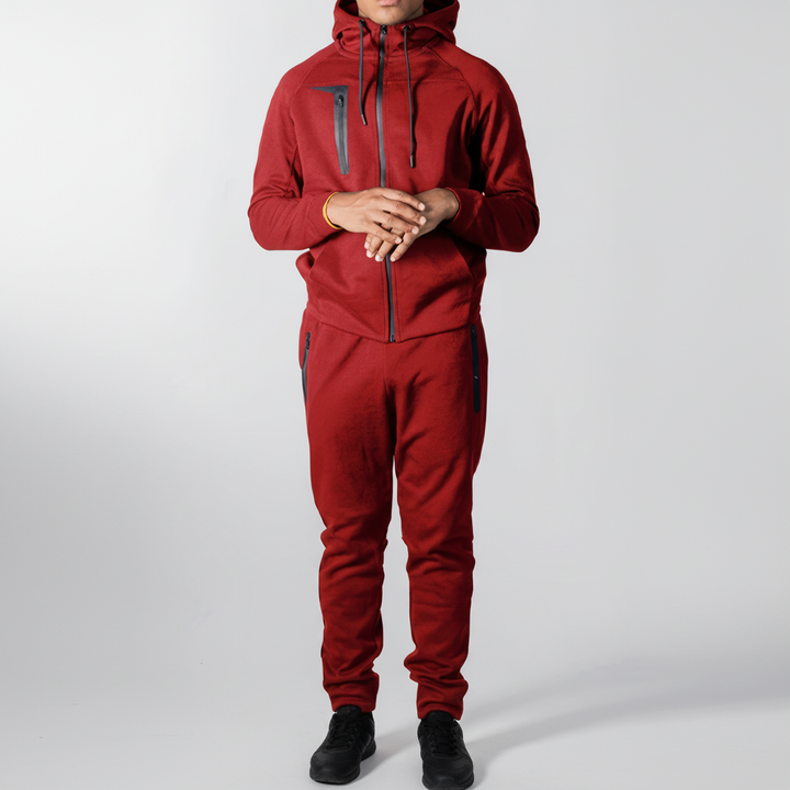 Men's two-piece set with Eric zip-up hoodie, designed for comfort and style in spring autumn