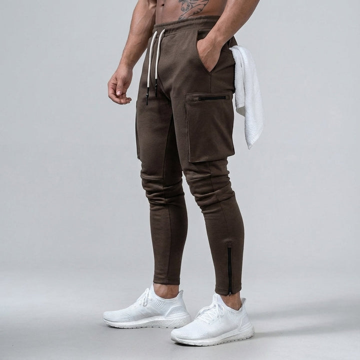 Full length image of men's training joggers, Ernest collection, designed for ultimate gym performance
