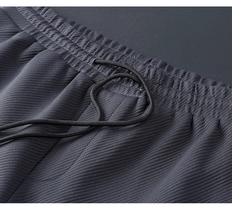 Men's casual loungewear set in Lycra, dark blue, offering flexible fabric for everyday style.