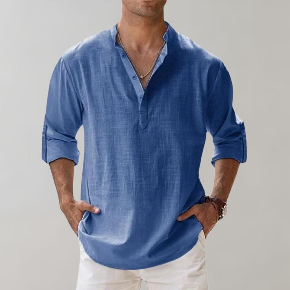 Versatile men's shirt: Florian model. A comfortable & stylish top for everyday, casual, or business casual outfits.