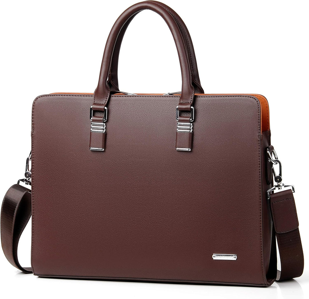 Men's genuine leather business messenger bag, comfortable for daily commute