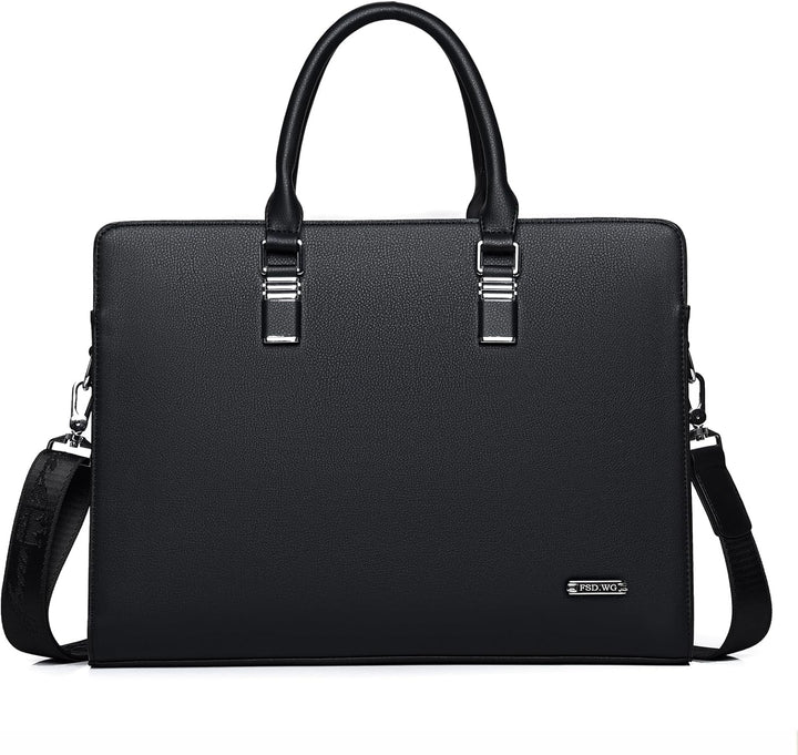Rugged yet refined men's genuine leather briefcase, built for everyday use