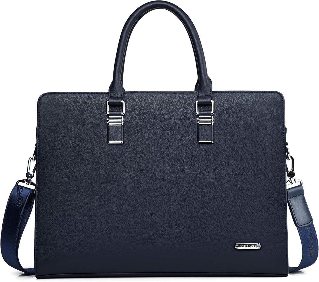 Handsome men's leather business bag, stylish accessory for modern gentlemen