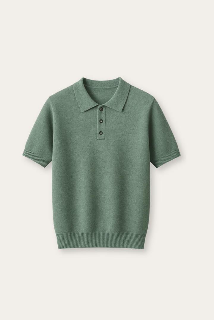Stylish men's Eliano polo shirt, tailored fit for a classic look. Comfortable cashmere-merino wool, a wardrobe essential.