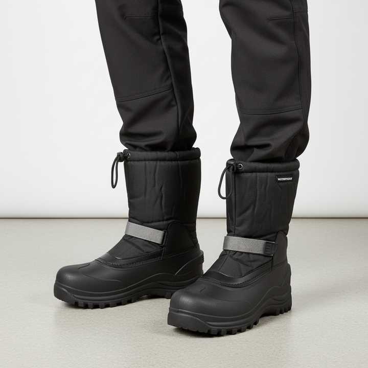 Men's rugged outdoor winter boots, Nico, insulated and waterproof with sturdy rubber sole traction