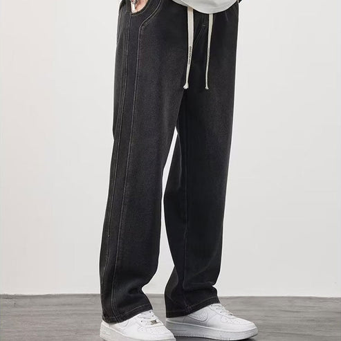 Stylish men's lightweight straight leg jeans, perfect for summer. Offers ultimate comfort and a relaxed, casual fit.
