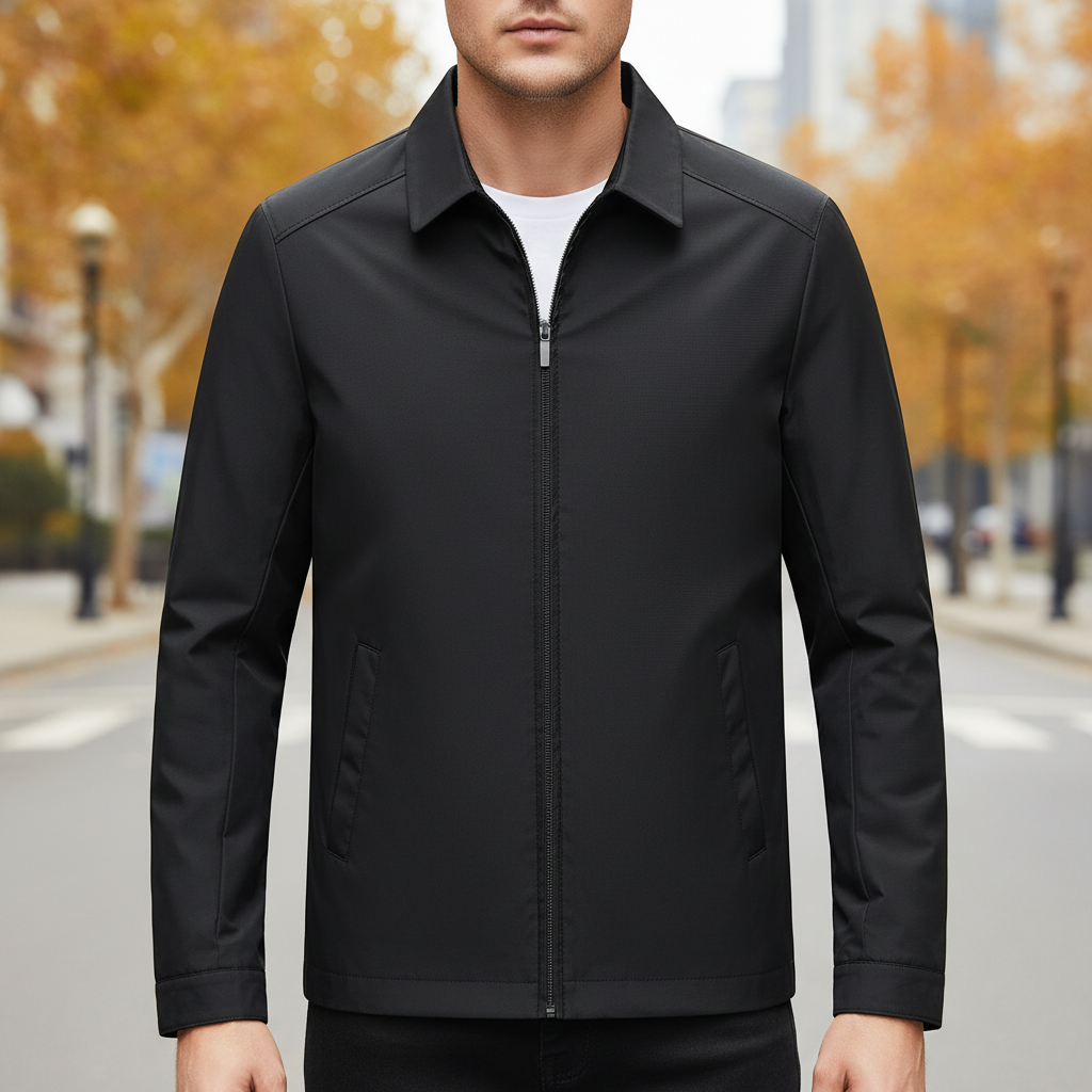 Men's lightweight cotton blend jacket, perfect for business casual spring and autumn wear