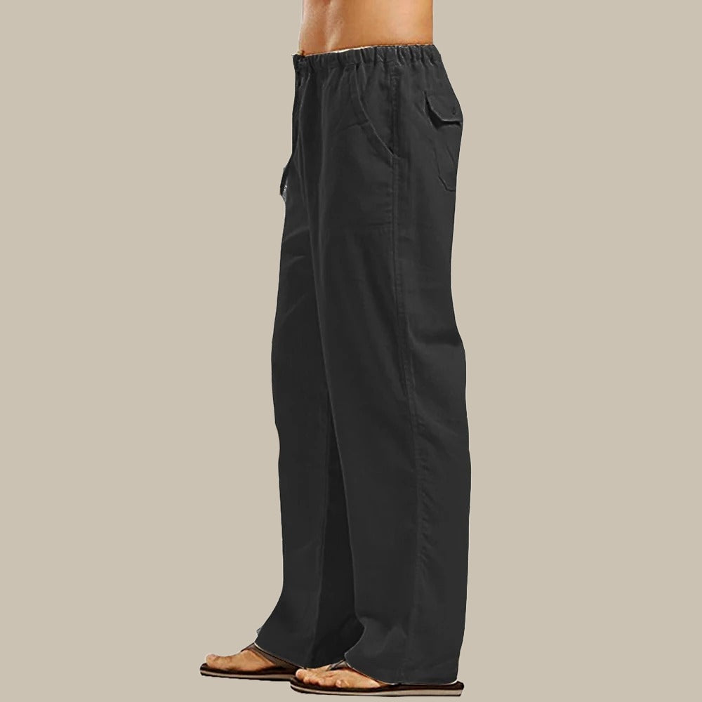 Casual men's summer pants, relaxed fit, perfect for warm weather and vacation wear.