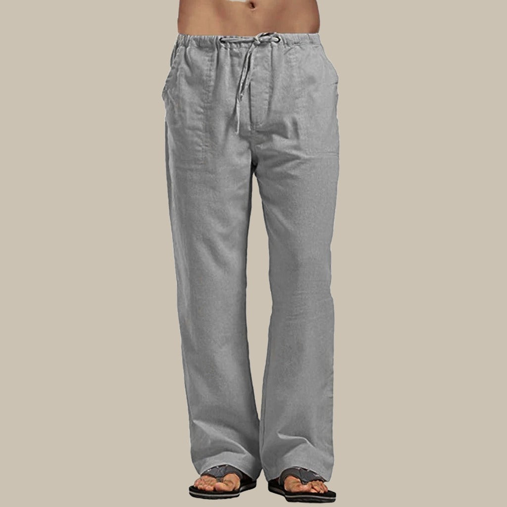 Comfortable men's lightweight summer trousers, ideal for warm weather and everyday casual wear.