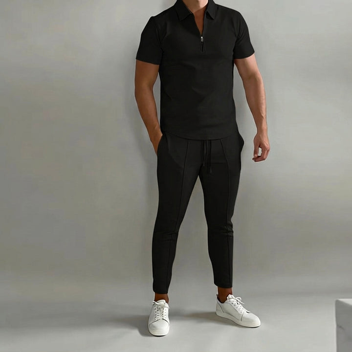 Lightweight men's tracksuit for sports and leisure, a versatile athletic set for spring fashion.