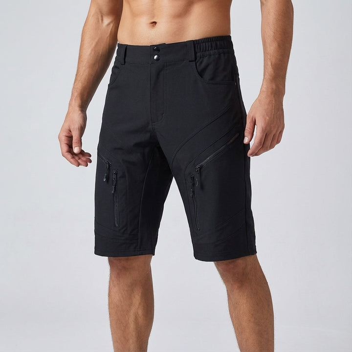 Stylish men's lightweight shorts Marvin with secure zip pockets, essential activewear for gym & outdoor.