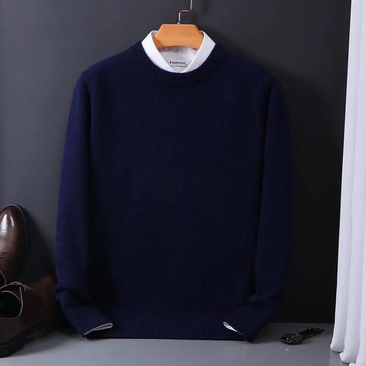 Stylish men's premium long sleeve pullover sweater. Luxurious comfort and classic elegance for modern men's apparel.