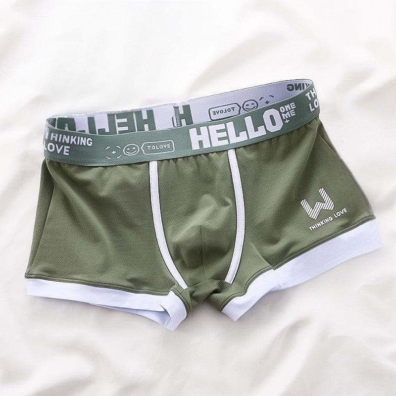 Comfortable men's 6-pack luxury boxer briefs. Soft cotton stretch underwear, perfect for daily & athletic use.