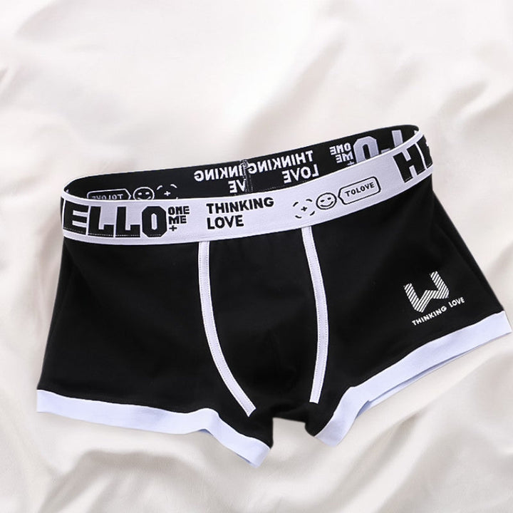 Premium cotton stretch men's luxury boxer briefs, 6-pack. Ultra-soft underwear for comfort in daily wear.