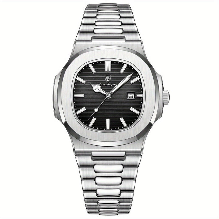 High-quality men's sport watch, stainless steel, quartz movement, water-resistant for daily adventure.