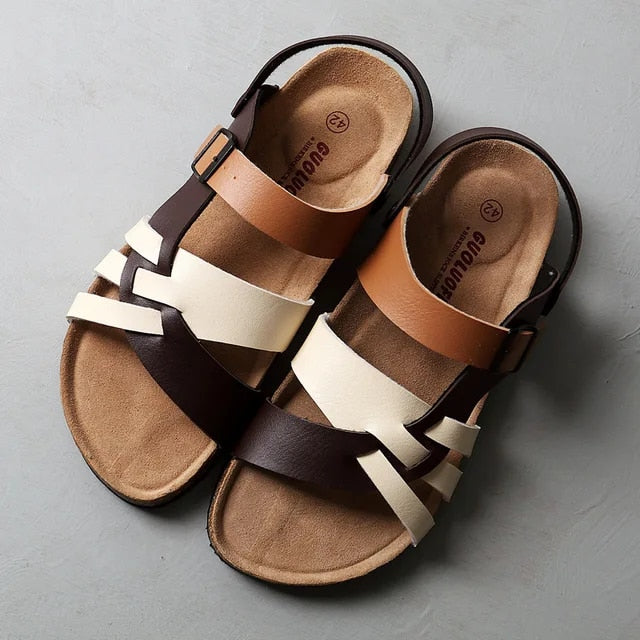 Casual men's summer sandals, non-slip, durable, perfect for vacation essentials