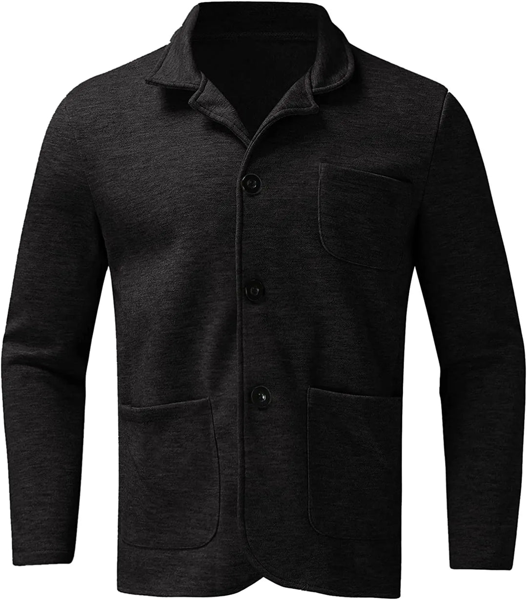 Comfortable men's everyday blazer, a versatile casual jacket for spring smart casual fashion.
