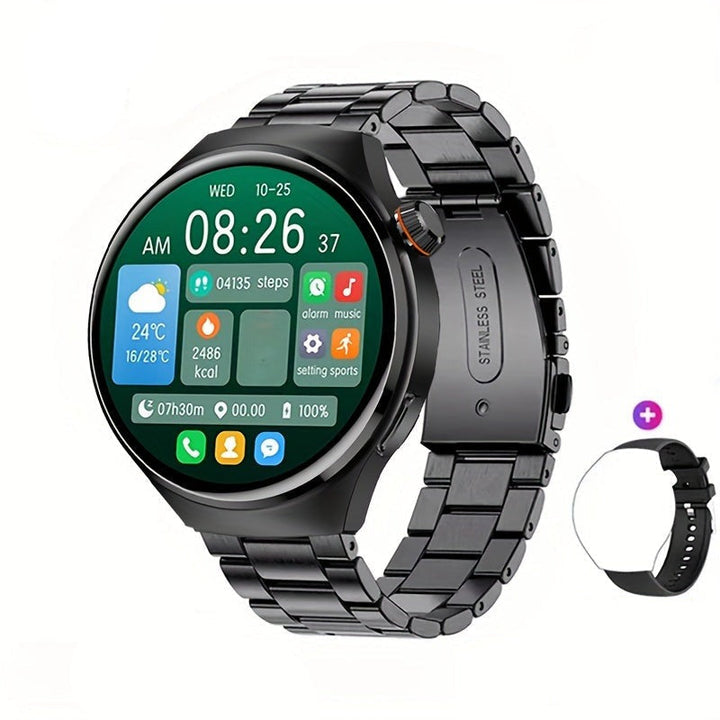 Stylish men's digital smartwatch, a modern accessory with advanced smart features and sleek design.