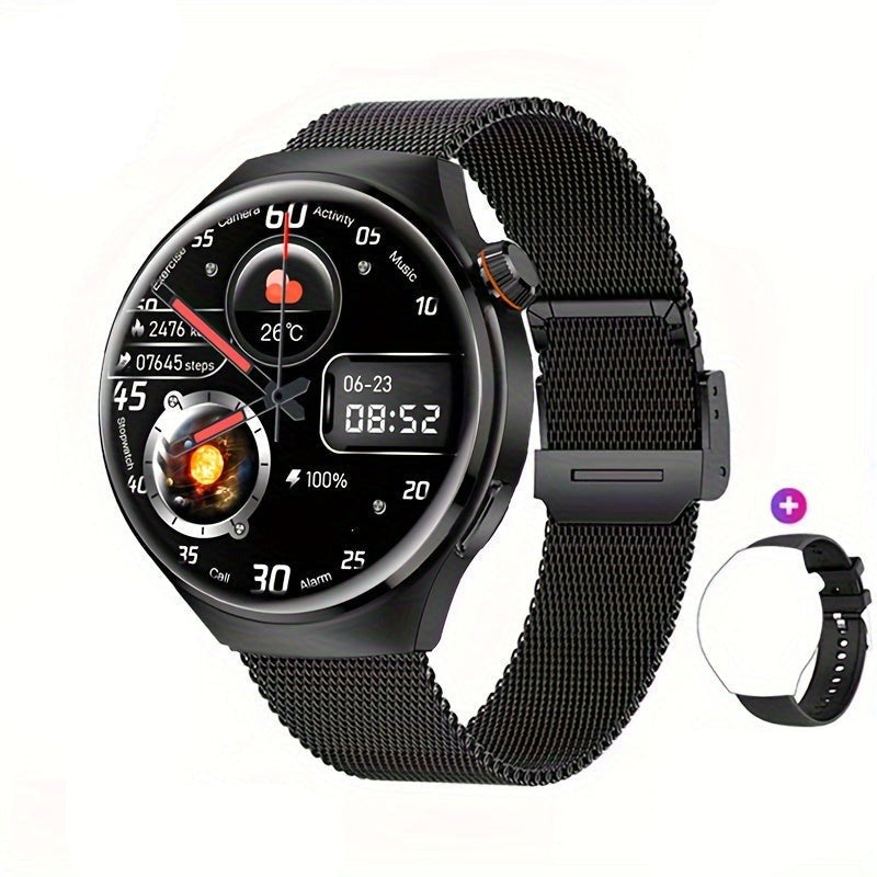 Men's activity tracker smartwatch, perfect for monitoring daily steps, calories, and workout intensity.