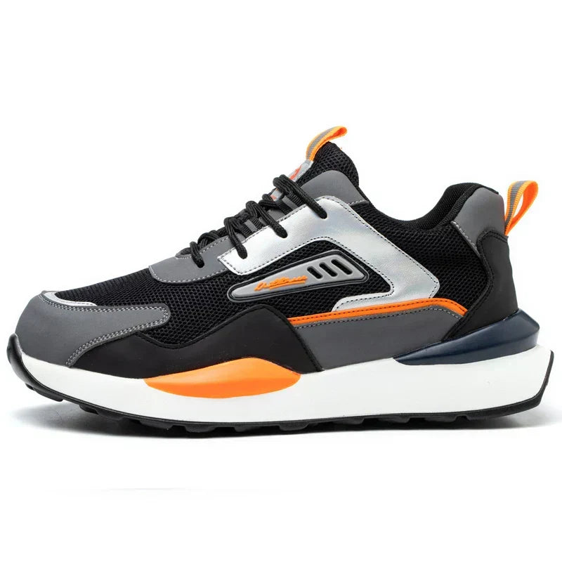 Durable men's safety work shoes, Nolan design, offering puncture resistance and all-day comfort for professionals.