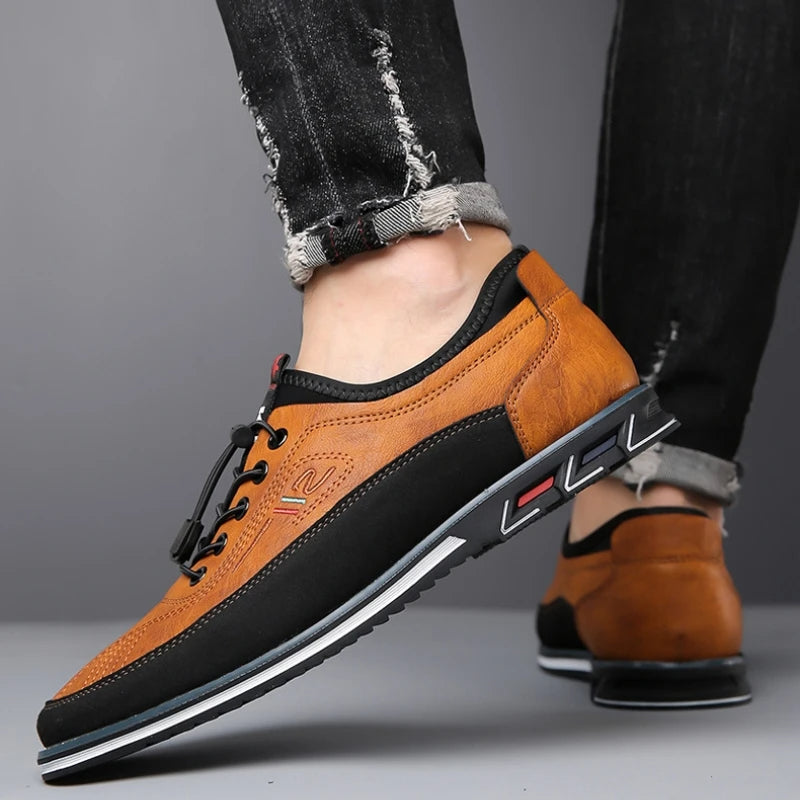 Stylish men's orthopedic oxford dress shoes for business casual & formal wear. Classic comfortable footwear.