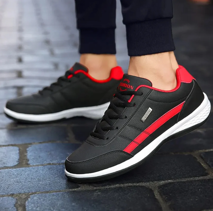 Men's orthopedic sneakers: lightweight, cushioned, & supportive for pain relief & active comfort.