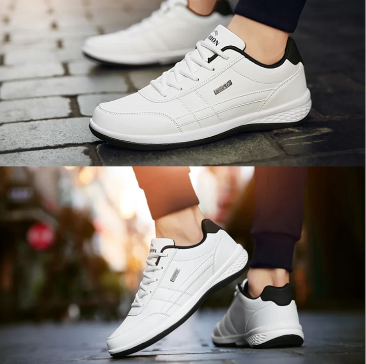 Orthopedic men's sneakers for active lifestyles, ensuring pain relief & all-day foot health.