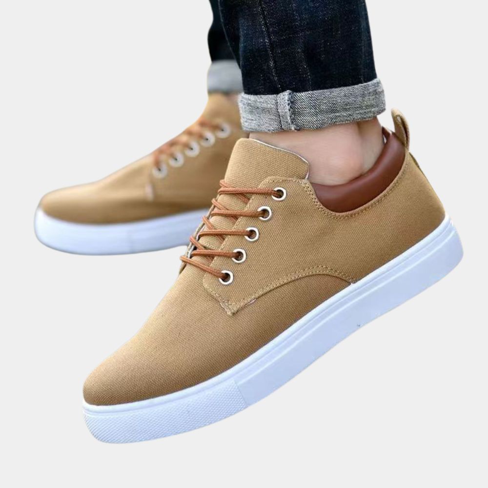 Breathable men's comfort shoes for walking, offering orthopedic support and foot pain relief.