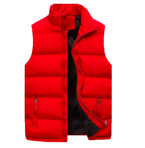 Lightweight men's padded bodywarmer, water-repellent, ideal for cold weather, outdoor & stylish layering.
