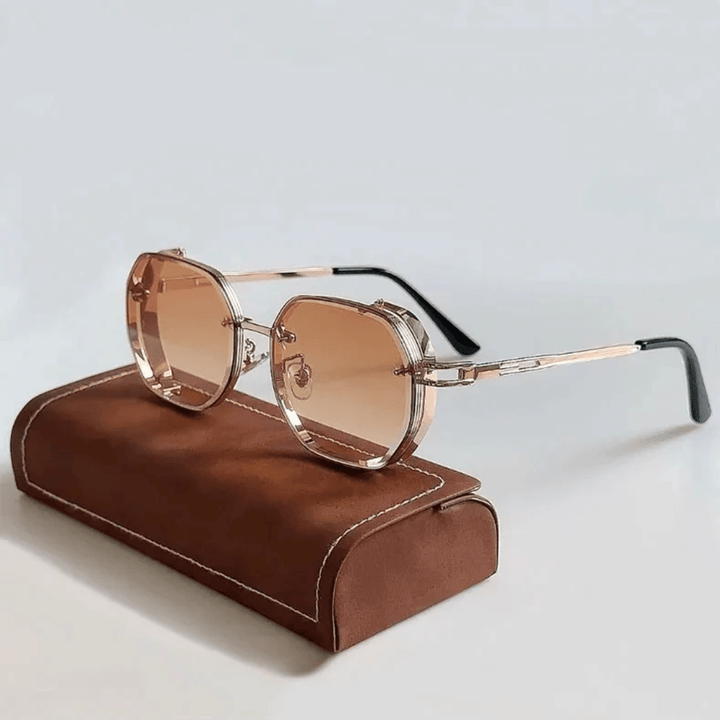 UrbanValence men's sunglasses, UV400 protective eyewear featuring a modern and sophisticated steel frame.