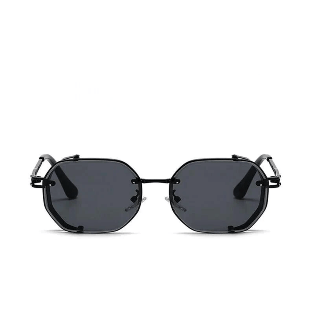 Men's classic steel frame sunglasses offering superior UV400 protection, essential for summer.