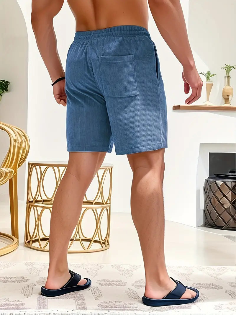 Active men's quick-dry swim shorts, adjustable waistband, designed for performance.