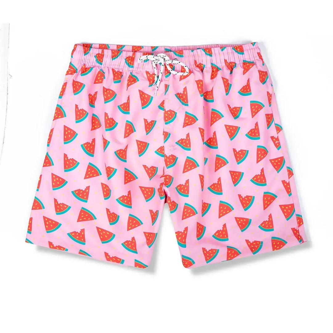 Vibrant Men's swim shorts for quick-dry comfort and stylish beach or leisurewear.
