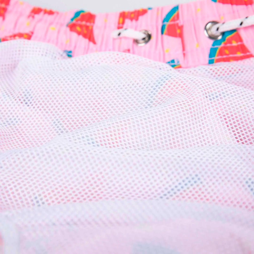 Stylish men's printed swim shorts, quick-drying and comfortable for all aquatic activities.