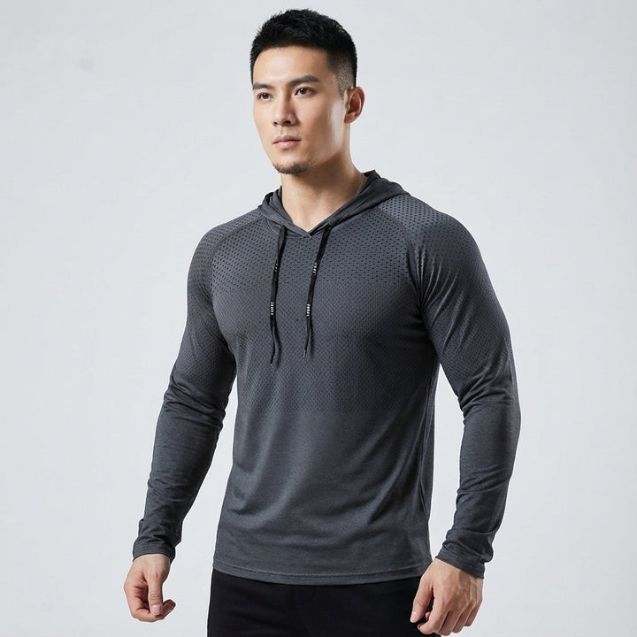 Lightweight men's quick-dry athletic shirt for sports apparel and active workout gear.