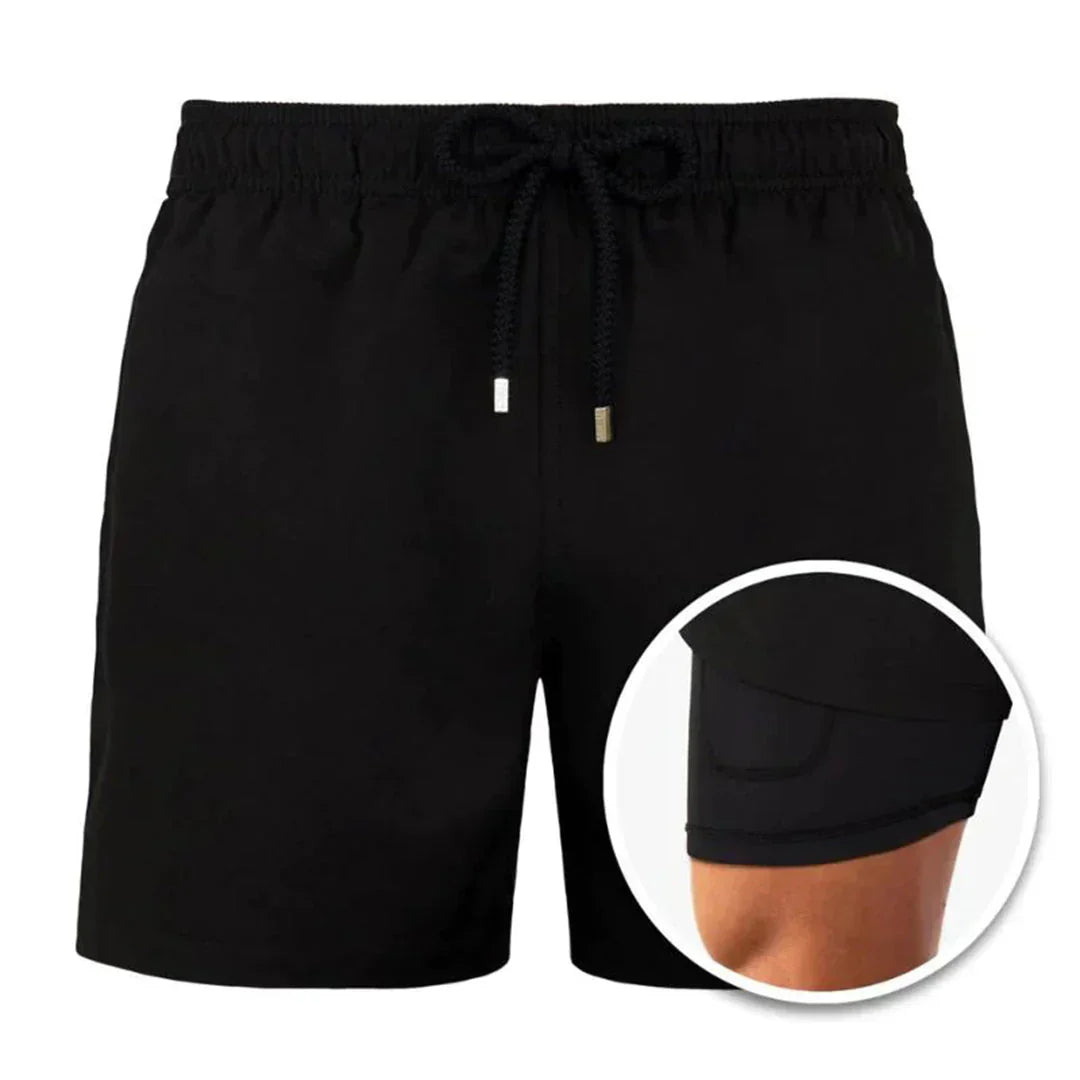 Men's summer fashion swim shorts, quick-drying, comfortable, and stylish for all water activities.