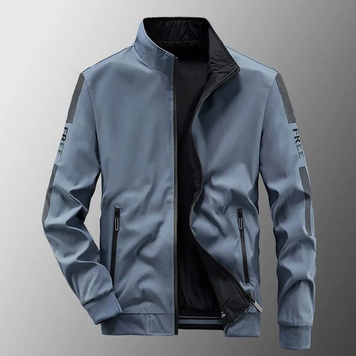 Athletic men's waterproof jacket, reversible design perfect for summer and spring outerwear