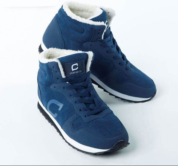 Side profile of Ruben men's warm lined shoes, showing the robust construction and style.