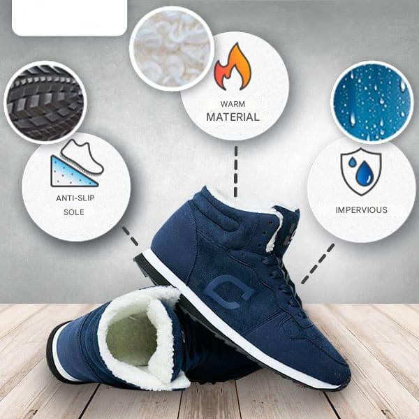 Water-resistant Ruben men's warm shoes, offering protection and warmth for winter outings.