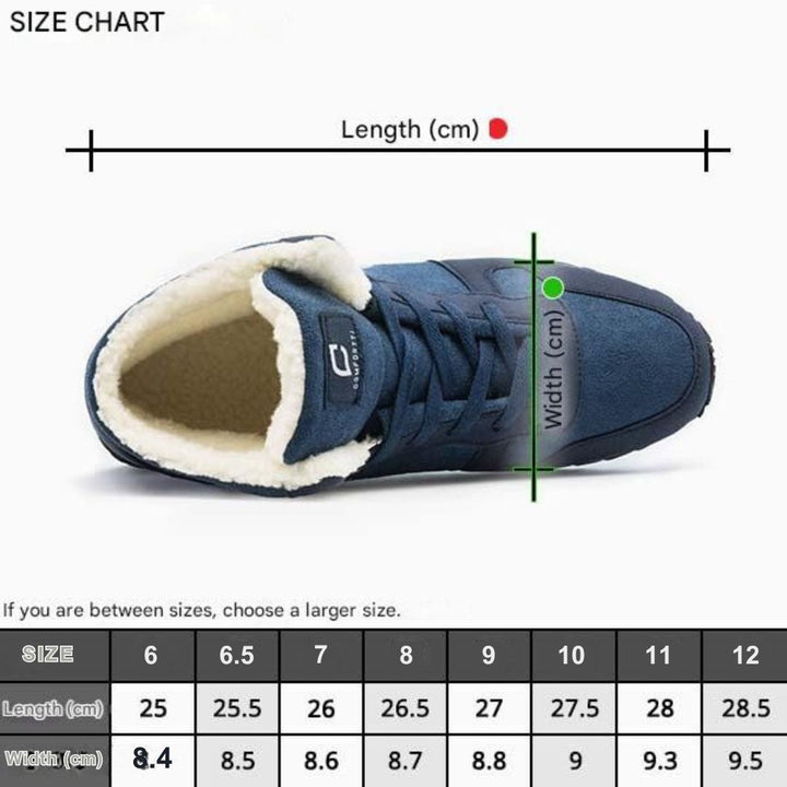Comfortable Ruben men's shoes with warm lining and memory foam, perfect for daily winter wear.
