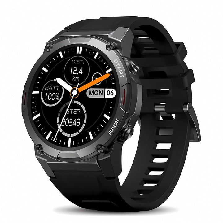 Men's rugged outdoor smartwatch, durable & waterproof for adventures.